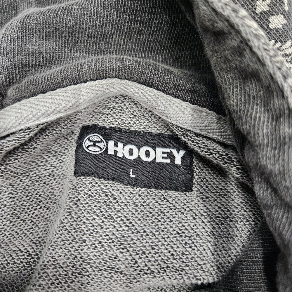 Hooey Hoodie Rope Like A Girl Paisley Women's Large Gray‎ Western Pullover Rodeo - Picture 7 of 11